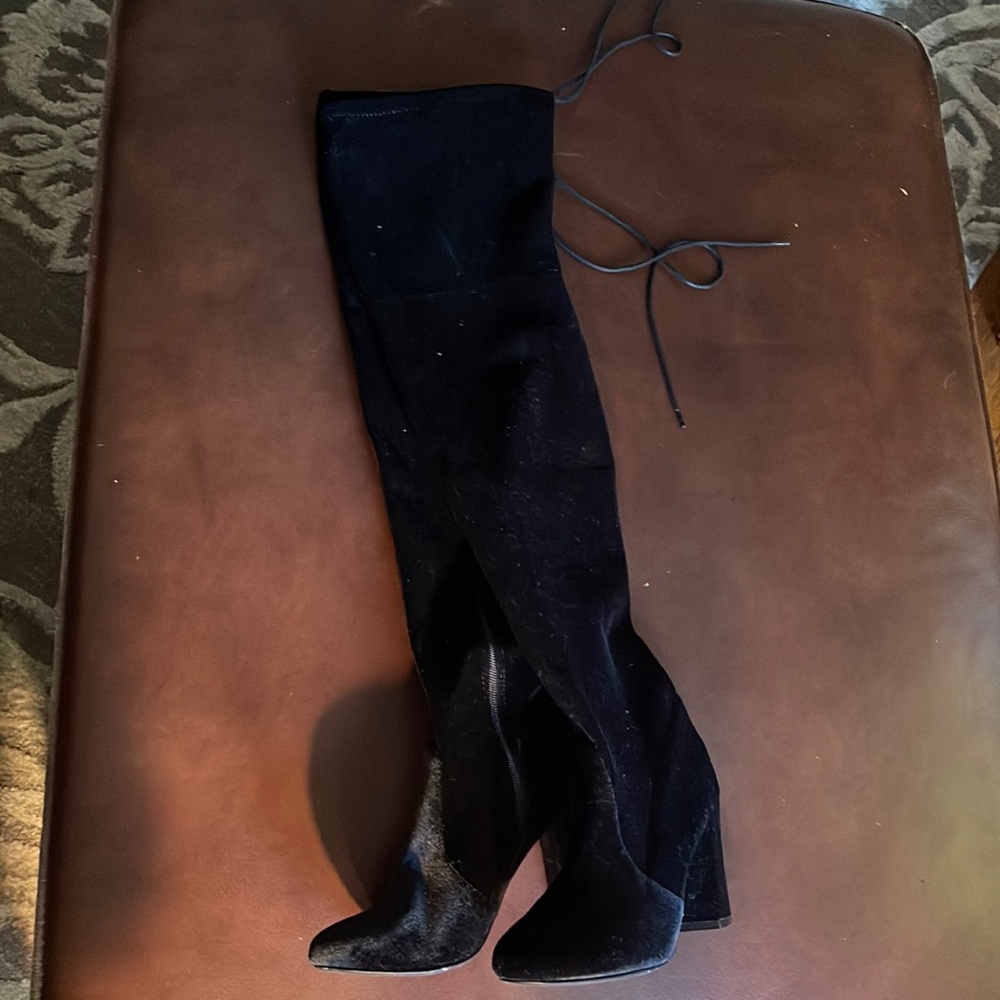 Chinese Laundry over the knees tie boots
